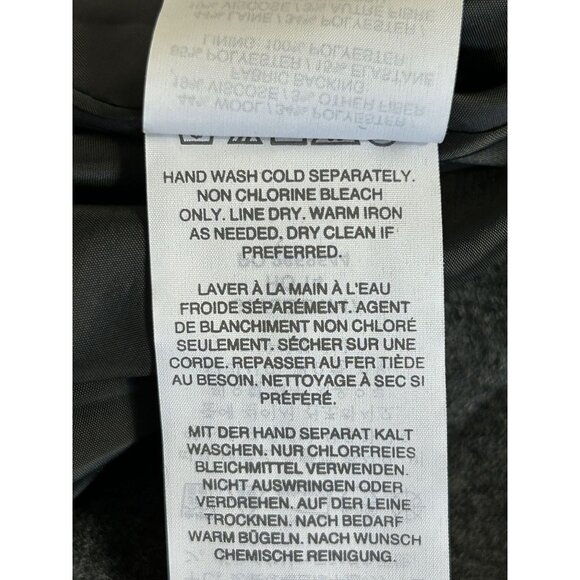 J.Crew Ruffled Bonded Wool Flounce Mini Skirt in Heather Charcoal - Sz 2 - New - Picture 6 of 7